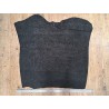 Peau de veau velours noir - félin - maroquinerie - cuir en stock