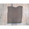 Peau de veau velours brun kaki - félin - maroquinerie - cuir en stock