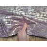Peau de veau velours - parme - crocodile - maroquinerie - Cuirenstock
