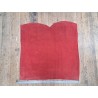 Peau de veau velours - rouge - crocodile - maroquinerie - cuir en stock