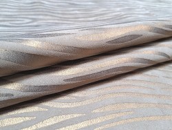 Peau de veau velours - beige foncé - zébré - maroquinerie - cuirenstock