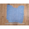 Peau de veau velours - bleu - léopard - maroquinerie - cuir en stock