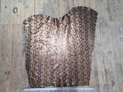 Peau de veau velours - bronze - serpent - maroquinerie - Cuirenstock