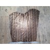 Peau de veau velours - bronze - serpent - maroquinerie - Cuirenstock