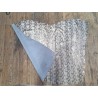 L'UNIQUE N°18 - Gris clair métallisée doré - Cuir en Stock