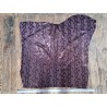 Peau de veau velours - noir - serpent - maroquinerie - cuir en stock