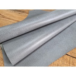 morceau rectangulaire 82x52 cm - gris - petits grains - cuirenstock