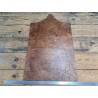 morceau rectangulaire 82x52 cm - froissé - bronze - cuir en stock