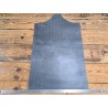 morceau rectangulaire 82x52 cm - petits grains - noir - cuir en stock