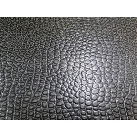 Morceau unique 82x59 - N°9 - Caïman - Charbon - Cuir en Stock
