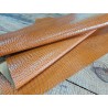 morceau rectangulaire 82x52 cm - crocodile - miel - cuirenstock
