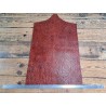 morceau rectangulaire 82x52 cm - gros grains - brun rouge - cuir en stock