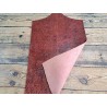 Morceau unique 82x59 - N°15 - Gros grains - Brun rouge - Cuir en Stock