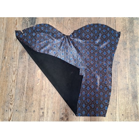 L'UNIQUE N°20 - Noir/Bleu/Rouge - Cuir en Stock