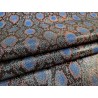 Peau de veau velours - noir/bleu - lézard - maroquinerie - cuirenstock