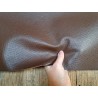 morceau rectangulaire 82x52 cm - marron - petits grains - cuirenstock