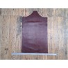 morceau rectangulaire 82x52 cm - bordeaux - lézard - cuir en stock
