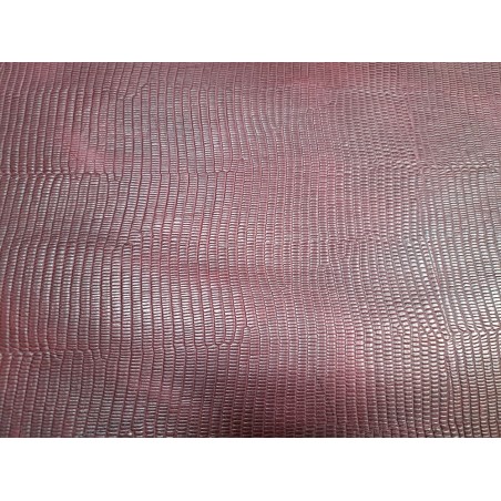 morceau rectangulaire 82x52 cm - bordeaux - lézard - Cuirenstock