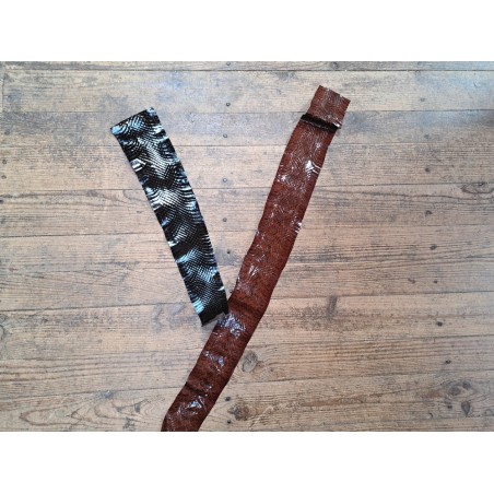 2 peaux de cuir de serpent - F - Cuir en Stock