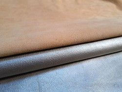 Lot de 2 peaux de Cuir de chèvre et d'agneau - Cuir en Stock