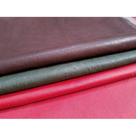Lot de 3 peaux de cuir stretch - couleur diverses - Cuir en Stock
