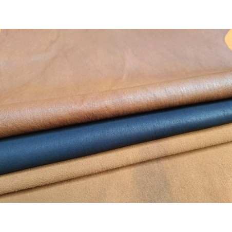 Lot de 3 peaux de cuir stretch - Diverses - Cuir en Stock