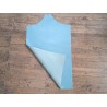 morceau rectangulaire 82x52 cm - bleu ciel - petits grains - cuirenstock
