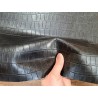 morceau rectangulaire 82x52 cm - noir- crocodile - cuirenstock