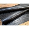 morceau rectangulaire 82x52 cm - noir- crocodile - cuirenstock