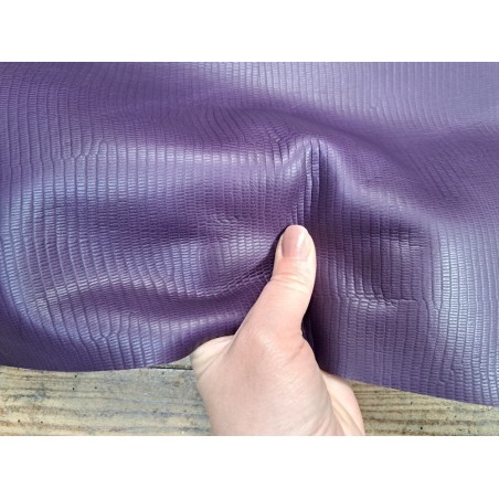 morceau - 82x59 - lézard - pullup - violet - cuirenstock