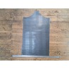 morceau rectangulaire 82x52 cm - caïman - gris cendre - crocodile - cuir en stock