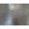 morceau rectangulaire 82x52 cm - caïman - gris cendre - crocodile - Cuirenstock