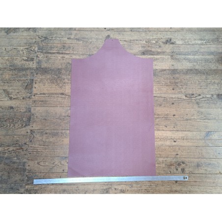 morceau rectangulaire 82x52 cm - petits grains - parme- cuir en stock