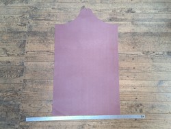 morceau rectangulaire 82x52 cm - petits grains - parme- cuir en stock