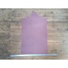 morceau rectangulaire 82x52 cm - petits grains - parme- cuir en stock