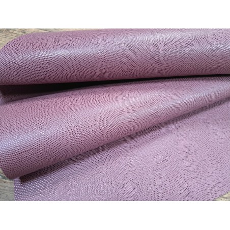 morceau rectangulaire 82x52 cm - petits grains - parme- cuirenstock