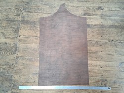 morceau rectangulaire 82x52 cm - effet écorce - bronze - cuir en stock