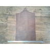 morceau rectangulaire 82x52 cm - effet écorce - bronze - cuir en stock