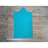 morceau rectangulaire 82x52 cm - nubuck - bleu vert - cuir en stock