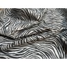 Peau de veau velours façon zèbre, noir et blanc - Cuir en Stock