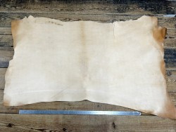Collet de vache, cuir tannage végétal, choix écart N° A, Cuir en Stock