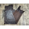 Bande de cuir de veau - effet croco - marron vieilli - maroquinerie - Cuirenstock