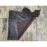 Bande de cuir de veau - effet croco - marron vieilli - maroquinerie - Cuirenstock