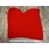 Grande peau de veau velours rouge racing - Cuir en Stock