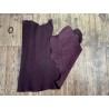Demi peau de cuir de veau grain façon écorces - bordeaux - maroquinerie - cuirenstock