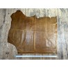 Demi-peau de cuir de vachette pullup ciré - Brun - C - Cuir en Stock