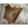Demi-peau de cuir de vachette pullup ciré - Brun - C - Cuir en Stock