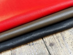 Lot de 3 peaux uniques - cuir stretch - P - Cuir en Stock