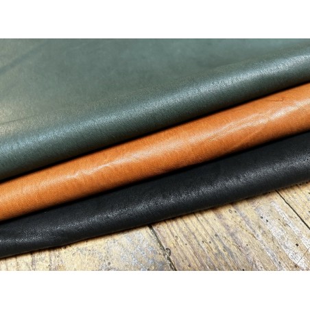 Lot de 3 peaux uniques - cuir stretch - R - Cuir en Stock