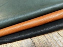 Lot de 3 peaux uniques - cuir stretch - R - Cuir en Stock